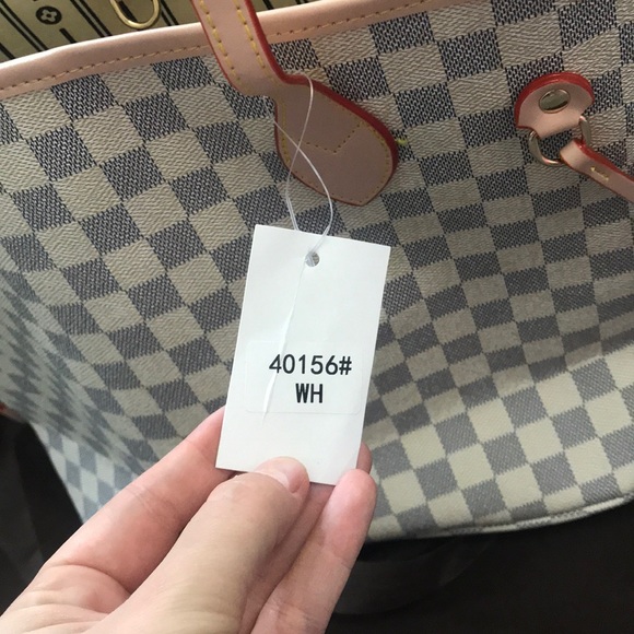 richports checkered tote shoulder bolsa